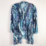 Catherines  Added Dimensions Plus Size 34W 36W‎ Shrug 5X Cardigan Open Blue 1622 Photo 1
