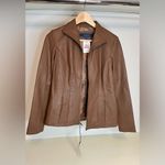 Cole Haan NWT- 
Wing Collar Leather Jacket XS Photo 1