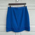 Ann Taylor NWT Women’s Skirt Blue Embroidered A Line Back Zip 12 Photo 2