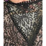 Forever 21 Dress Black Size Small Mini Lace Pink V Neck Feminine Flirty NWOT Photo 5