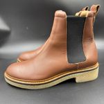 Everlane The Italian Leather Chelsea Boot Tobacco Brown 6.5 Women's Gum Outsole Photo 8