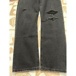 Levi's 501 Ripped Distressed Black Wash Denim Jeans Size 32 Photo 11