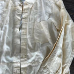 Susan Bristol Casuals Linen Patchwork Yellow Button Down Photo 3