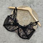 For Love & Lemons Women’s Clara Underwire Bra Romantic in Black Floral 38DD Photo 5