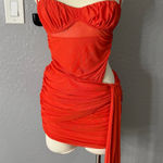 Outcast Wabella Mini Dress, Orange, S Orange Photo 0