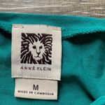 Anne Klein Teal Blue Long Sleeved Wide Neck Shirt M Photo 1