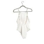 ANDIE Swim Asbury Ribbed One Piece Swimsuit Coconut White Size Medium Photo 2