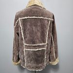 wilson's leather Maxima  Brown Suede Fur Lined Penny Lane Jacket Size Large Photo 6