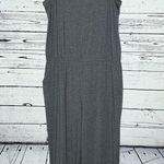 LOGO By Lori Goldstein LOGO Lounge by Lori Goldstein Sz XL Gray One Piece Jersey Knit Wide Leg Jumpsuit Photo 0
