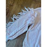 Kikit blush pink fringe sweater size m Size M Photo 9
