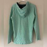 L.L. Bean Women’s Small Hooded Sweatshirt Soft Cotton Rugby Hiking Casual Green Photo 1