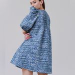 Hunter Bell Blue Jenkins Dress Puff Sleeve Photo 2