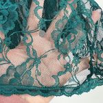 Frederick's of Hollywood Vtg  M Lace Babydoll Nightie Dress Sheer Structure V-neck Photo 4