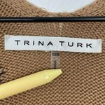 Trina Turk Hadlee Merino Wool Diamond Print Poncho Cape Sweater Size XS Photo 4