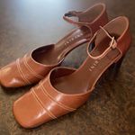 Gianni Bini Gianna Bini Caramel Brown Leather Pumps - size 7 Photo 0