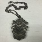 American‎ Indian CHIEF PENDANT with stones and chain Silver Photo 3