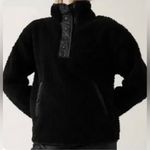 Athleta NWT Black Cozy Sherpa Snap Sweatshirt, size small Photo 3