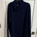 Lands' End New Women's Long Sleeve Waffle Funnel Neck Top Navy Plus 2X Blue Photo 1