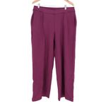 American Giant Women's Pintuck Flare Pant Size XL Made In USA Purple Photo 1