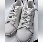 Karl Lagerfeld  Designer Womens Chella Lace Up Sneakers  White NEW 5.5 Photo 1