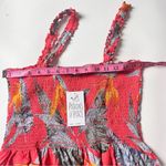 Patrons of Peace  Women's Boho Style Floral Tropical Print Blouse Sz L Photo 4