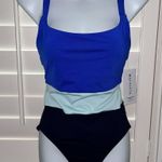 Athleta NWT Coastline One Piece Swimsuit Cerulean Blue Size Small Photo 3