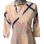 Mkrm 3/4 Sleeve Midi Dress Size Medium Pink Photo 2