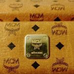 MCM Munchen Vintage Camel Brown Monogram Eyeglass Case Hard Shell 6x3x2 Leather Photo 1