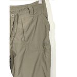 The North Face Women's Hiking Pants Size 4 Beige Roll Tab Convertible Pant Pockets Photo 3