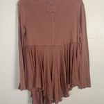 We The Free Free People Women's Clover Split-Neck Babydoll Tunic in dusty pink size small Photo 6