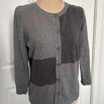 Van Heusen  Studio Gray Monotone Color Block Button Front Cardigan Size XS Photo 0