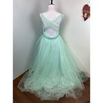 Mac Duggal  Mint Tulle Princess Ballgown with Embellished Belt Size 10 $498 67565 Photo 8