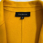 Talbots Women's  Double Face Wool Blend Jacket Coat Size 10 Mustard Gold Yellow Photo 3