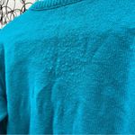 Vintage 80s Pickett and Post Teal Blue Green knit crewneck sweater Size M Photo 2