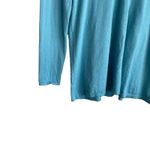 J Jill Women Sweater‎ S Turquoise Lightweight Merino Wool Workwear Quiet Luxury Blue Photo 6