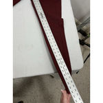 Loft Womans Slim Pockets Skinny Jeans 4 (27 In) Maroon Looks Like Leather Photo 7