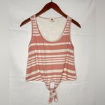 One Clothing | Pink Striped Crop Top Photo 2