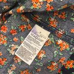 Old Navy  Puff Sleeve Top Size M Smocked Floral Print‎ Empire Waist Cottage Photo 4