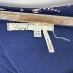 Anthropologie  Floreat Dress‎ 8 Navy Blue Embroidered Tunic Boho Cottage Peasant Photo 1