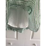 American Eagle American‎ Eagle Large Strapless Ruffle Green Stripe Mini Dress Euro Resort Coast Photo 6