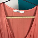 Red Haute  coral sleeveless satiny dress Photo 3