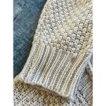 Reborn J  Ivory Cable Knit Open Front Cardigan Women's Large Photo 5