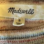 Madewell multi color pastel bubble sleeve light sweater size S Photo 2