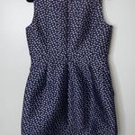 J.Crew Blue Metallic Silver Purple Jacquard Sleeveless Mini Cocktail Dress 12 Photo 0