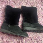 Stuart Weitzman  Suede Faux Fur Calf Snow Boots black size 9.5 Photo 2