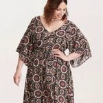 Torrid Medallion Print Lattice Challis Dress 2X Photo 0