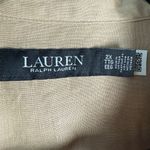 Lauren Ralph Lauren Linen Relaxed Fit Roll Tab Sleeve Shirt Birch Tan 2X Quiet L Photo 5