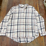 Marine layer Women's  Plaid Button Down L White Blue Red Photo 0