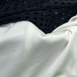 Luxology Laser Cut Out Sheath Dress W/Jeweled Round Neckline M Black/White Photo 3