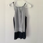 New York And Company  Black and White Polka Dot Tank Top Photo 3